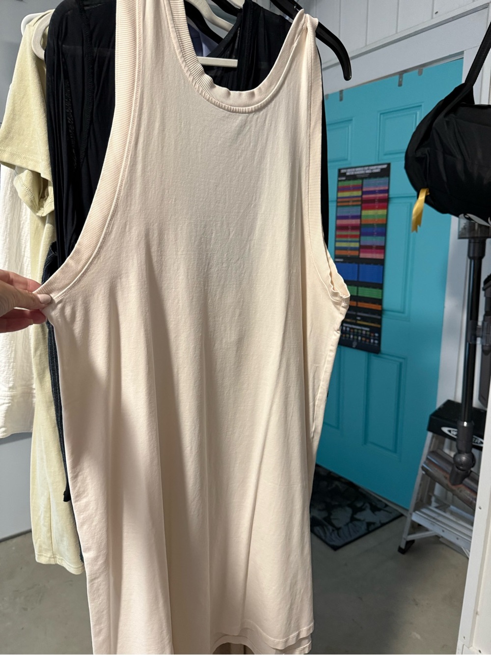 FREE P- Yummy stretchy cotton RUNS A TAD BIG NOT MUCH
NEVER WORN